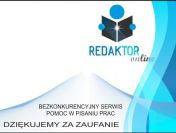 HIT Redaktor-Online Pomoc w pisaniu prac magisterskich licencjackich innych