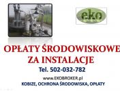 Opłaty środowiskowe za korzystanie ze środowiska 2015, usługi,