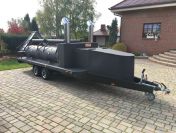 Smoker grill  bbq Texas 4 xxl long mobilny grill