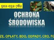 Obowiązki z ochrony środowiska, tel. 504-746-203. Szkolenie, pomoc