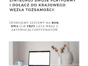 Zestawy certyfikatów do Krajowego Węzła Tożsamości na rok, dwa, trzy lata