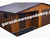 Garaże Blaszane Drewnopodobne 6x5