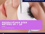 KURS PRZEDŁUŻANIA RZĘS 2D/3D