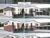 Projekt elewacji domu w formie wizualizacji 2d/3d