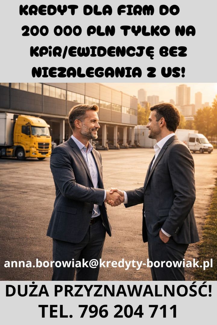 KREDYT DLA FIRM DO 200 000 PLN NA UPROSZCZONYCH ZASADACH! Toruń - Zdjęcie 1