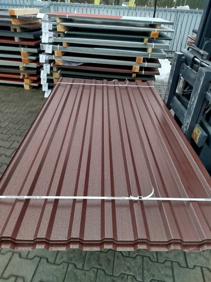 Blacha trapezowa brąz - pakiety 50 sztuk. Tanio i od ręki Rzeszów - Zdjęcie 1