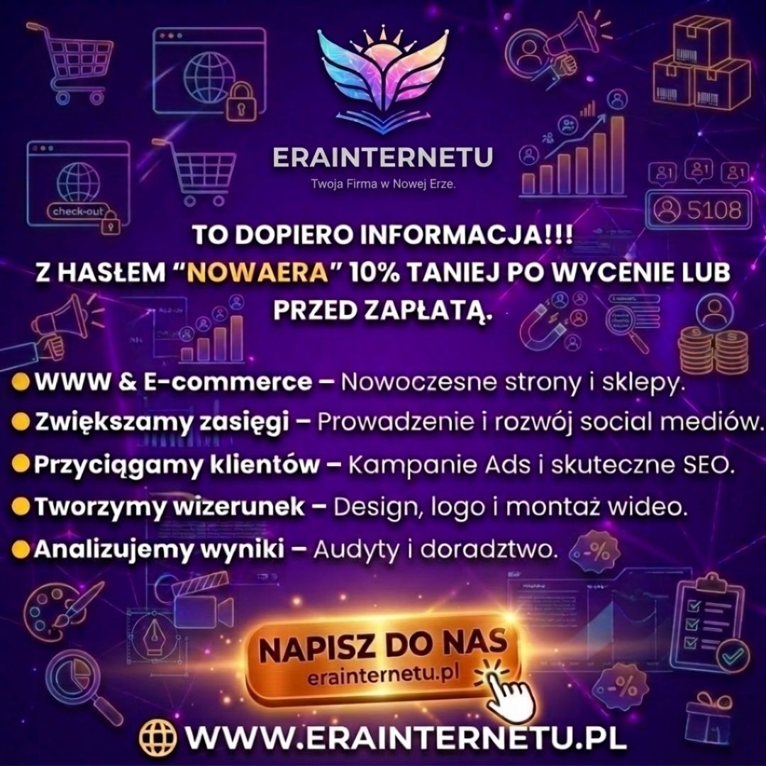 Twój biznes zasługuje na nowoczesną stronę! Projektowanie WWW i E-commerce Toruń - Zdjęcie 1