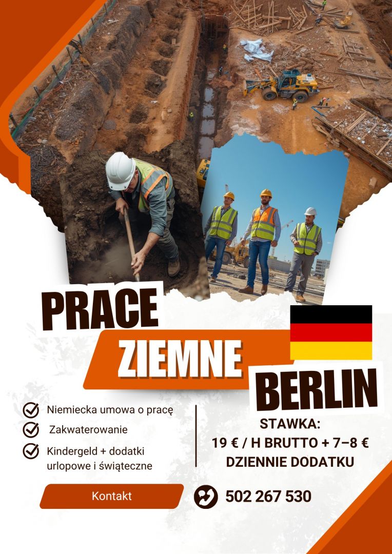 Prace ziemne - Niemcy Berlin - Zdjęcie 1