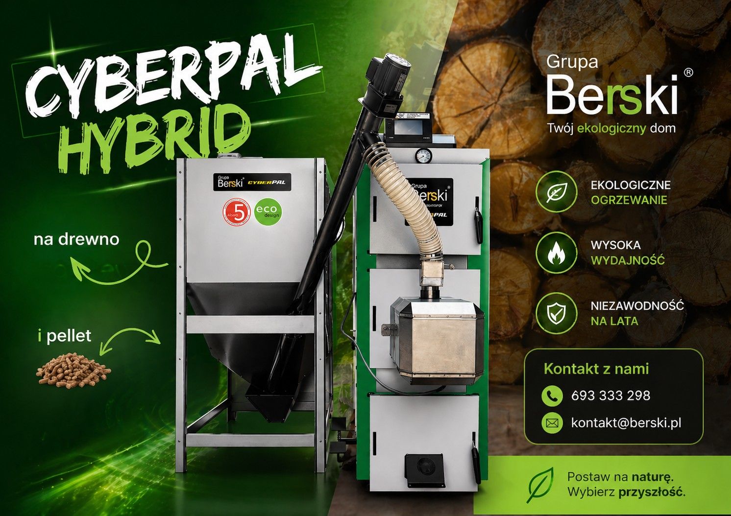 Kocioł Berski CyberPal Hybrid 25kW Toruń - Zdjęcie 1
