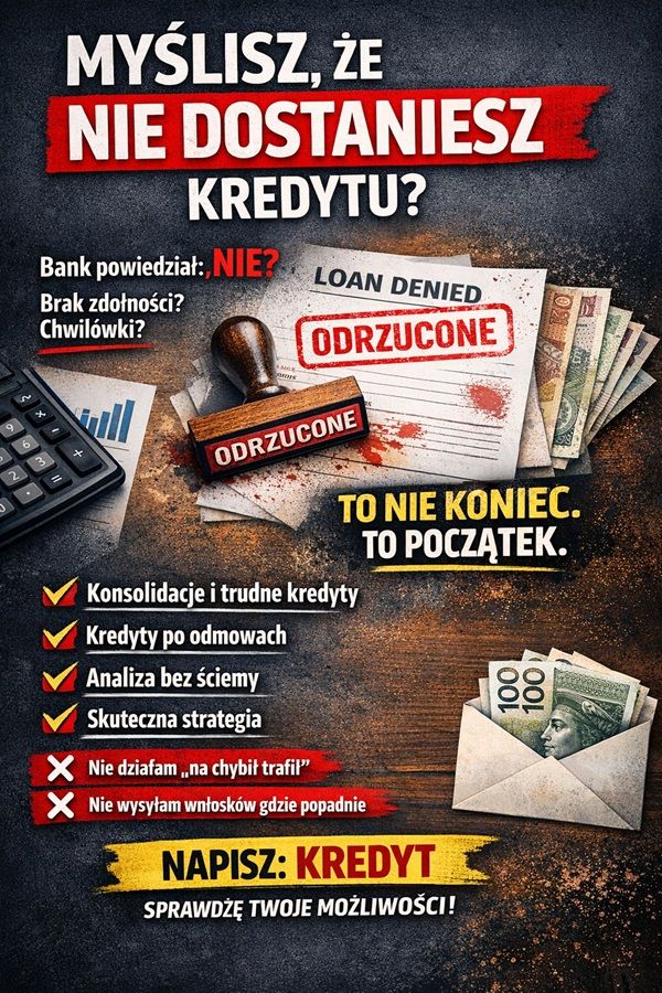 MYŚLISZ, ŻE NIE DOSTANIESZ KREDYTU? Zadzwoń! Toruń - Zdjęcie 1