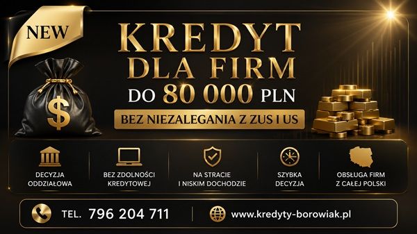 KREDYT BANKOWY DLA FIRM DO 80 000 ZŁ. Proces ON-LINE! Toruń - Zdjęcie 1